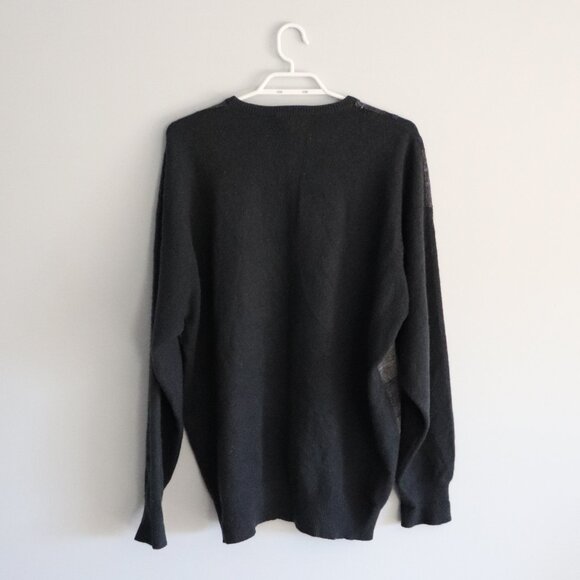 Clan Douglas Cashmere+Wool XL Scotland Plaid Tartan Knit Pullover Crew Sweater - Picture 2 of 11